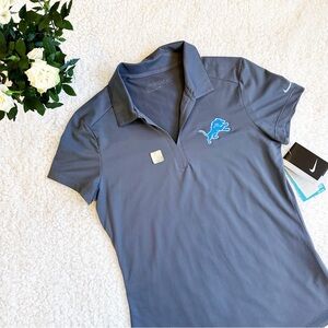 New! Grey Nike Lions polo